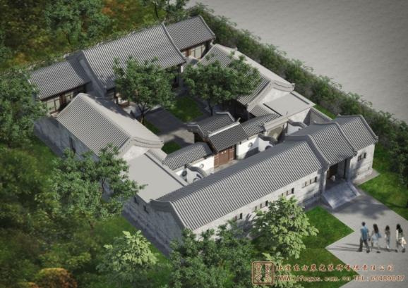 仿古四合院建筑設計