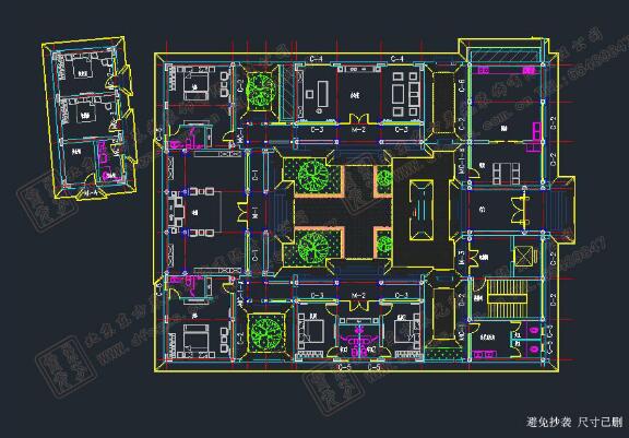 四合院民居建筑設計圖